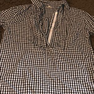 Quarter button flannel